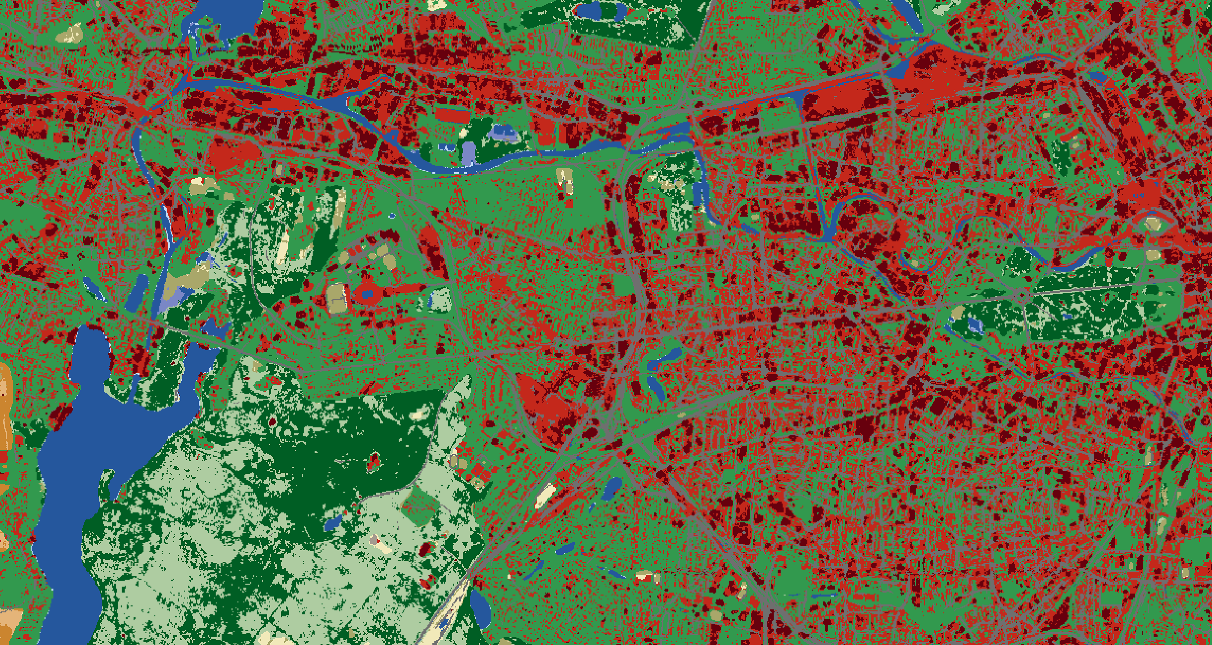 Sample image of 3m land cover over Berlin, Germany.